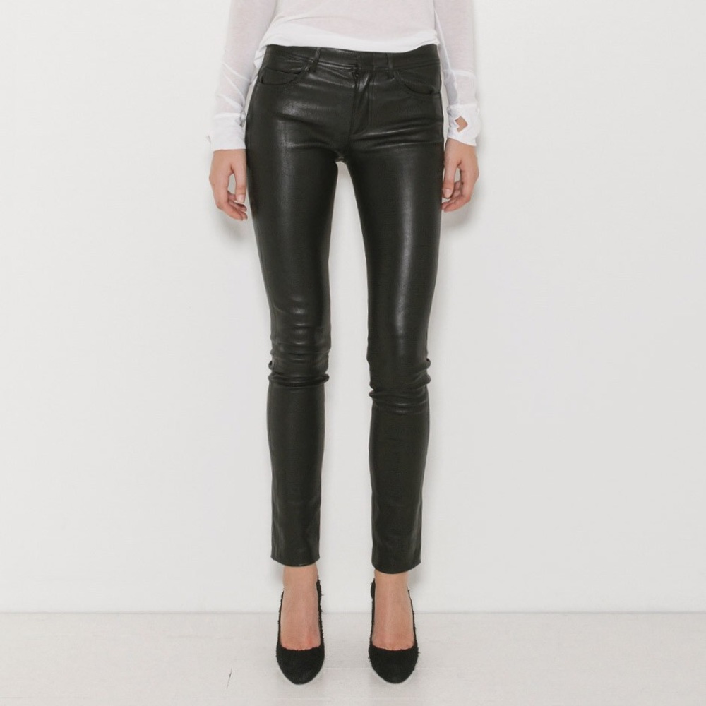Helmut Lang leather pants size 2